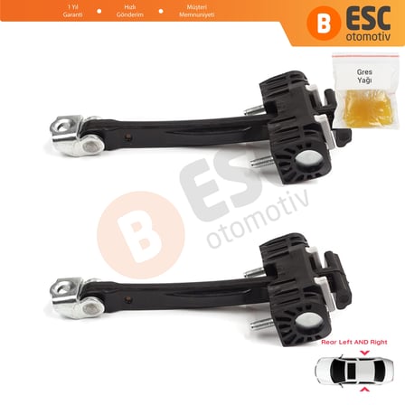 Opel Insignia A MK1 G09 2008-2017 13229108 İçin 2 EA Arka Sağ ve Sol Kapı Gergi Yayı