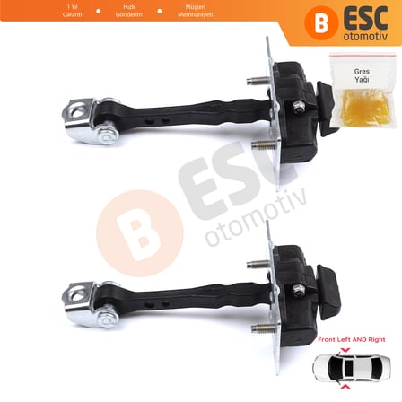 Peugeot 308 MK2 4/5 Kapı 2013-2021 9677466980 İçin 2 EA Ön Sağ ve Sol Kapı Gergi Yayı