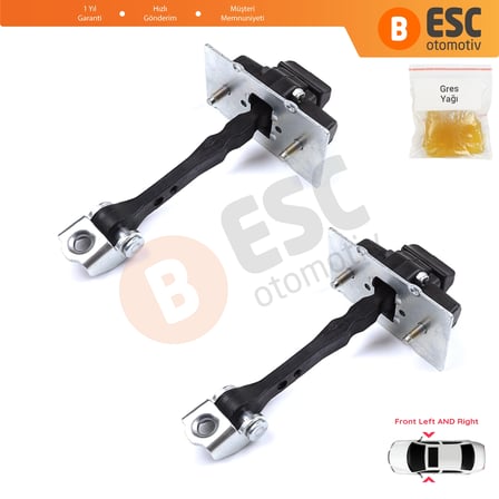 Peugeot 308 MK2 4/5 Kapı 2013-2021 9677466980 İçin 2 EA Ön Sağ ve Sol Kapı Gergi Yayı