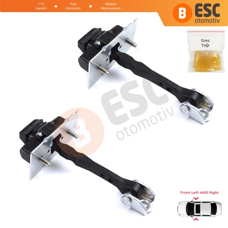 Peugeot 308 MK2 4/5 Kapı 2013-2021 9677466980 İçin 2 EA Ön Sağ ve Sol Kapı Gergi Yayı