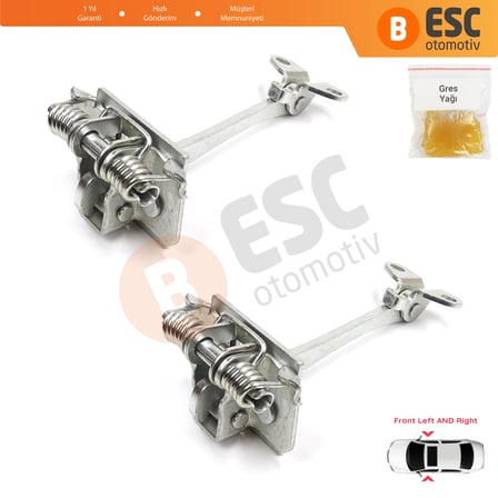 Citroen C5 MK1 2001-2008 9181G0 İçin 2 EA Ön Sağ ve Sol Kapı Gergi Yayı