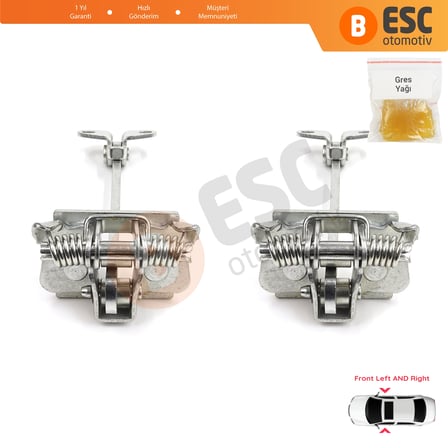 Citroen C5 MK1 2001-2008 9181G0 İçin 2 EA Ön Sağ ve Sol Kapı Gergi Yayı