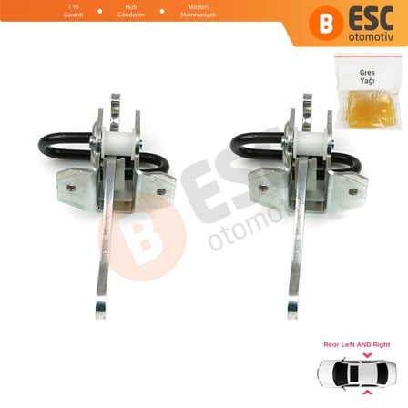 BMW 3 Serisi E36 1990-1999 51228165009 İçin 2 EA Arka Sağ ve Sol Kapı Gergi Yayı