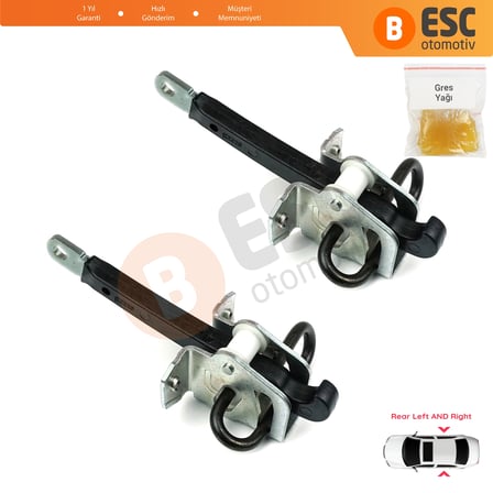 BMW 5 E39 4/5 Kapı 1995-2004 51228193448 İçin 2 EA Arka Sağ ve Sol Kapı Gergi Yayı