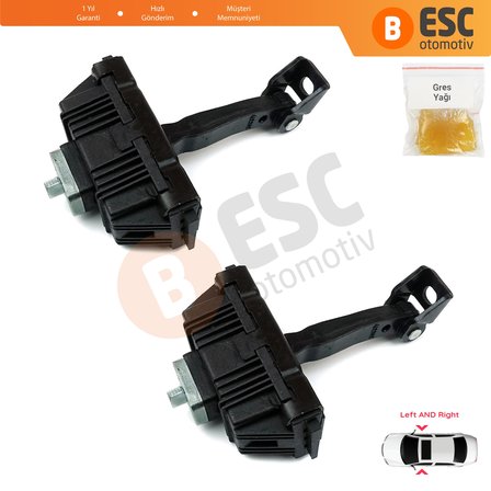 BMW 3 Serisi E92 E93 2005-2013 Coupe Convertible 551217193671 İçin 2 EA Sağ ve Sol Kapı Gergi Yayı