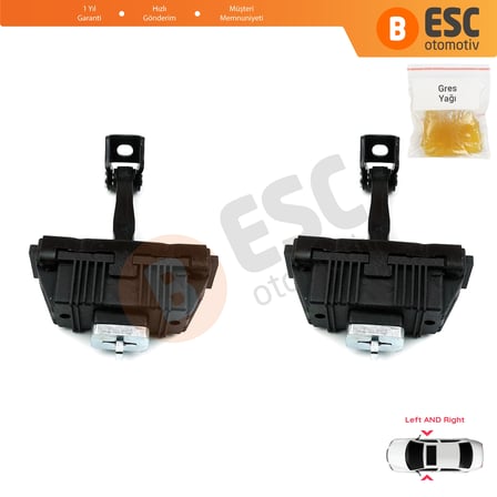 BMW 3 Serisi E92 E93 2005-2013 Coupe Convertible 551217193671 İçin 2 EA Sağ ve Sol Kapı Gergi Yayı