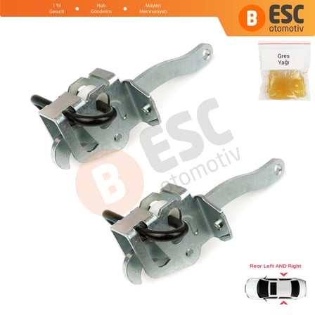 BMW 7 E38 Sedan 1994-2001 51228171672 İçin 2 EA Arka Sağ ve Sol Kapı Gergi Yayı