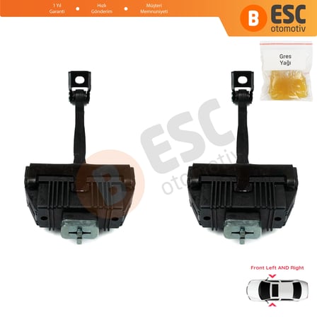 BMW 5 E60 E61 2001-2010 4/5 Kapı 51217176804 İçin 2 EA Ön Sağ ve Sol Kapı Gergi Yayı