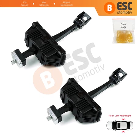 BMW 5 E60 E61 2001-2010 4/5 Kapı 51227176805 İçin 2 EA Arka Sağ ve Sol Kapı Gergi Yayı
