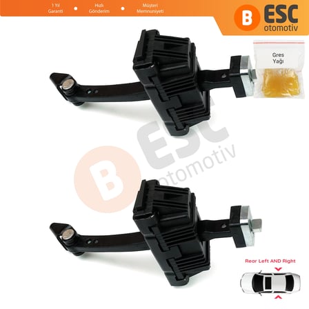BMW 5 E60 E61 2001-2010 4/5 Kapı 51227176805 İçin 2 EA Arka Sağ ve Sol Kapı Gergi Yayı