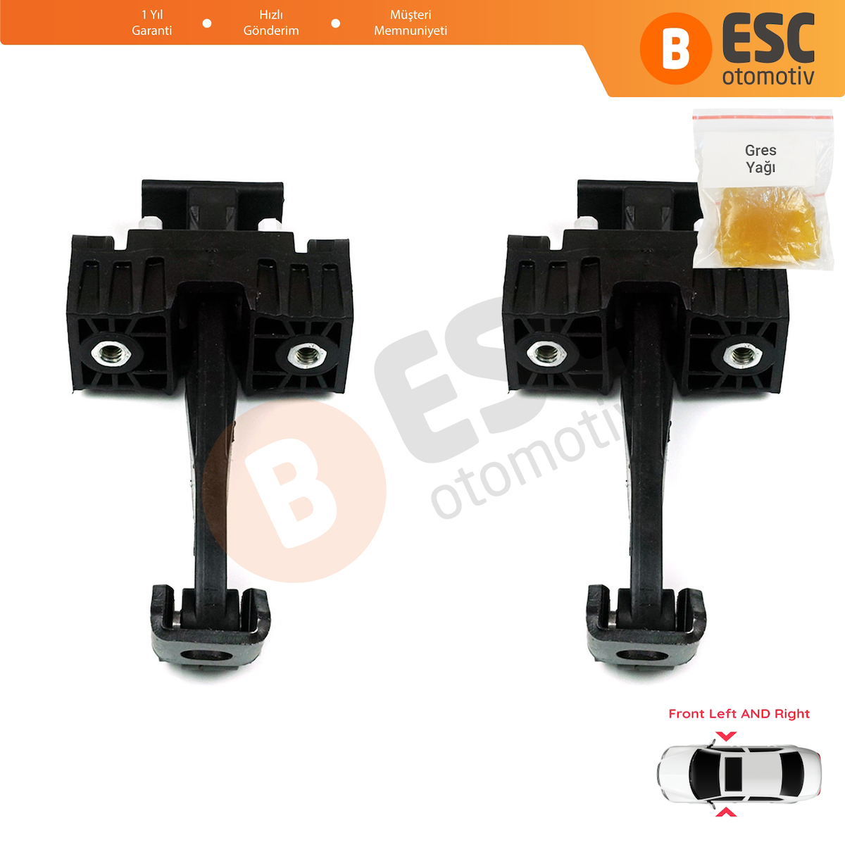BMW 3 E90 E91 2004-2012 51217259243 7259243 İçin 2 EA Ön Sağ ve Sol Kapı Gergi Yayı 