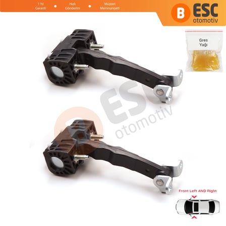 Alfa Romeo 159 2004–2011 60690659 İçin 2 EA Ön Sağ ve Sol Kapı Gergi Yayı