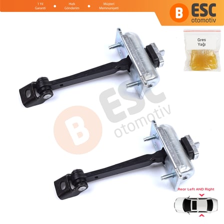 Opel Corsa D S07 2006-2014 13181961 İçin 2 EA Arka Sağ ve Sol Kapı Gergi Yayı