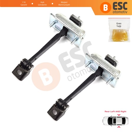 Opel Corsa D S07 2006-2014 13181961 İçin 2 EA Arka Sağ ve Sol Kapı Gergi Yayı