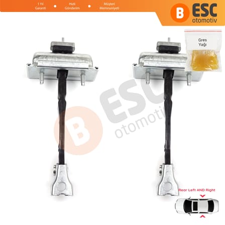 Opel Zafira Tourer C P12 2011-2019 39045011 İçin 2 EA Arka Sağ ve Sol Kapı Gergi Yayı