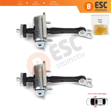 Opel Adam M13 2012-2019 13412690 İçin 2 EA Ön Sağ ve Sol Kapı Gergi Yayı