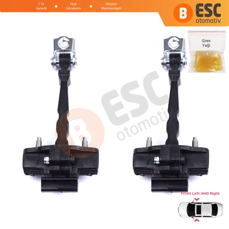 Renault Captur MK1 J87 H5 J5 2013-2019 804308807R İçin 2 EA Ön Sağ ve Sol Kapı Gergi Yayı
