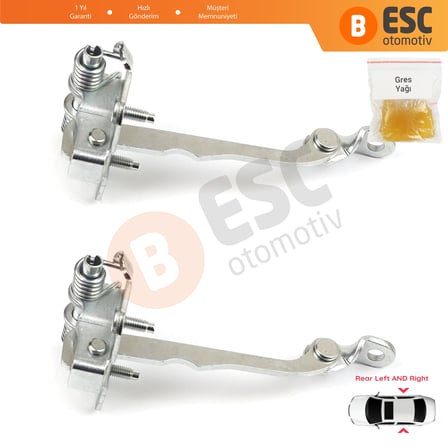 Renault Megane MK1 1996-2003 7700828428 İçin 2 EA Arka Sağ ve Sol Kapı Gergi Yayı