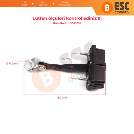 Fiat Panda MK4 312 319 519 2011-On 52022102 İçin 2 EA Ön Sağ ve Sol Kapı Gergi Yayı