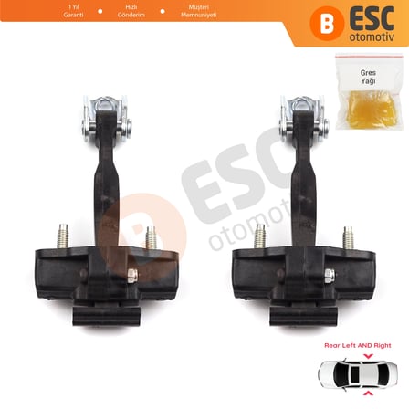Fiat 500L 351 352 2012-2022 51883509 İçin 2 EA Arka Sağ ve Sol Kapı Gergi Yayı 