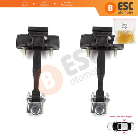 Fiat 500L 351 352 2012-2022 51883509 İçin 2 EA Arka Sağ ve Sol Kapı Gergi Yayı 