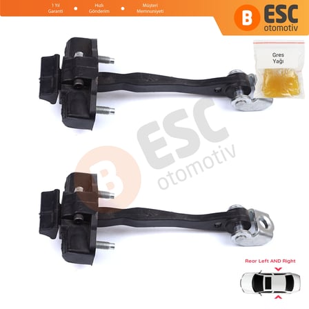 Alfa Romeo Giulietta 940 2010-2020 50521442 İçin 2 EA Arka Sağ ve Sol Kapı Gergi Yayı
