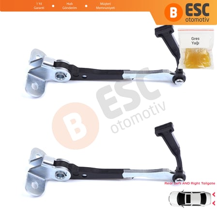 Fiat Doblo MPV Van Cargo MK1 119 223 2001-2010 51801197 İçin 2 EA Arka Bagaj Kapı Gergi Yayı 