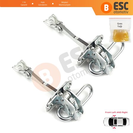 Fiat Idea Lancia Musa 350 2004-2012 51795854 İçin 2 EA Ön Sağ ve Sol Kapı Gergi Yayı