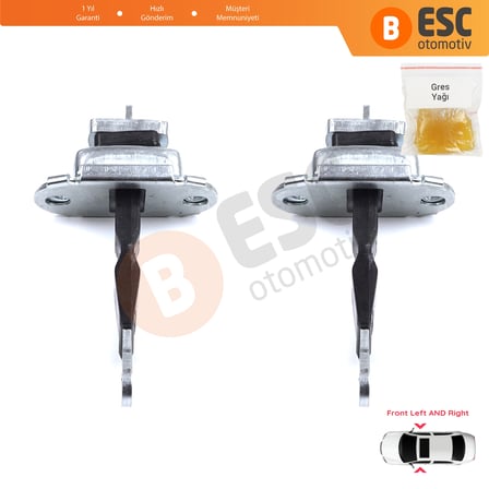 Toyota Hilux MK6 N1 1997-2005 Pickup Truck 6861035050 İçin 2 EA Ön Sağ ve Sol Kapı Gergi Yayı 