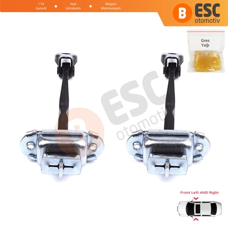 Toyota Prius MK3 W3 XW30 ZW30 2009-2015 6861047021 İçin 2 EA Ön Sağ ve Sol Kapı Gergi Yayı