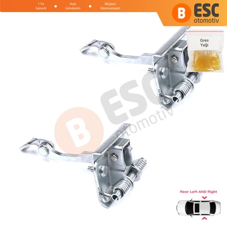 Peugeot 607 9D 9U 1999-2010 9181F5 İçin 2 EA Arka Sağ ve Sol Kapı Gergi Yayı