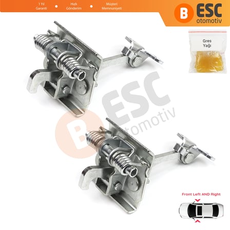 Citroen C8 MK2 Peugeot 807 Fiat Ulysse Lancia Phedra 179 İçin 2 EA Ön Sağ ve Sol Kapı Gergi Yayı