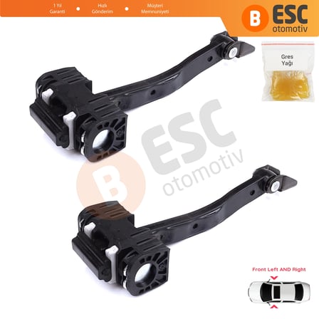 BMW 5 Serisi F10 F11 F18 LCI 2009-2017 51217182005 İçin 2 EA Ön Sağ ve Sol Kapı Gergi Yayı