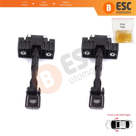 Skoda Fabia MK2 Roomster 5J7 Praktik 5J 5J0837249C İçin 2 EA Ön Sağ ve Sol Kapı Gergi Yayı