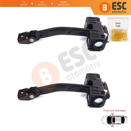 Skoda Superb MK2 II B6 3T 3T4 3T5 2008-2015 3T0837249C İçin 2 EA Ön Sağ ve Sol Kapı Gergi Yayı