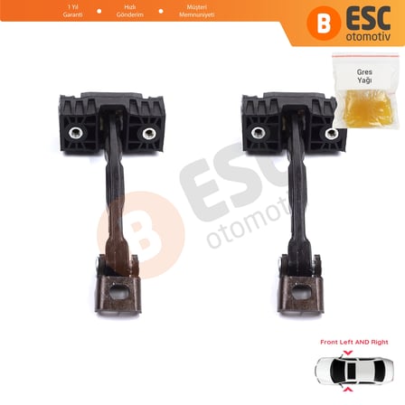 Skoda Superb MK2 II B6 3T 3T4 3T5 2008-2015 3T0837249C İçin 2 EA Ön Sağ ve Sol Kapı Gergi Yayı