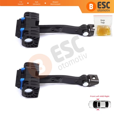 Audi A1 8X 8X1 8XK 8XA 8XF 2010-2019 HB Sportback 8X3837249 İçin 2 EA Ön Sağ ve Sol Kapı Gergi Yayı