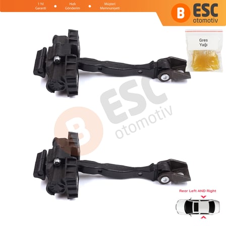 Seat Toledo MK4 KG Skoda Rapid 2012-2019 5JA839249E İçin 2 EA Arka Sağ ve Sol Kapı Gergi Yayı