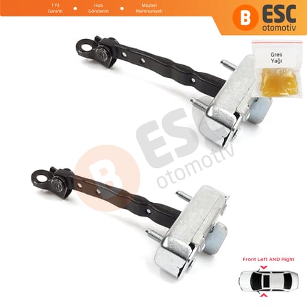 Toyota Corolla MK10 E15 2006-2013 6861002130 İçin 2 EA Ön Sağ ve Sol Kapı Gergi Yayı