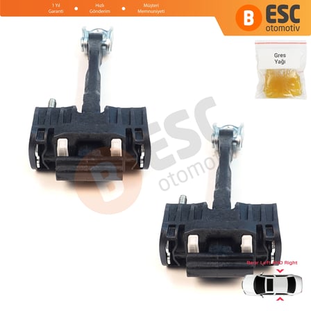 Volvo S40 MK2 544 V50 545 C30 533 31217751 İçin 2 EA Arka Sağ ve Sol Kapı Gergi Yayı