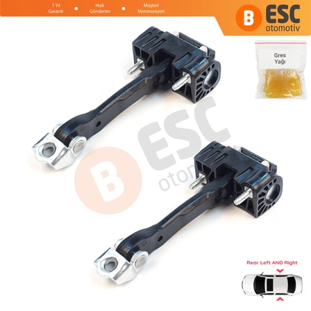 Volvo S40 MK2 544 V50 545 C30 533 31217751 İçin 2 EA Arka Sağ ve Sol Kapı Gergi Yayı