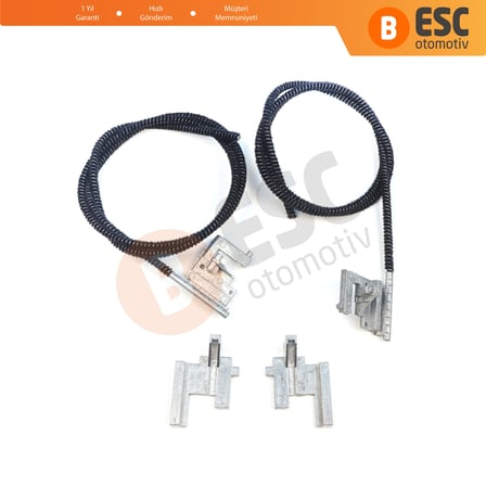 Renault Clio MK2 1998-2012 için Sağ Sol Elektrikli Sunroof Kızak Halat ve Metal Ayak Seti