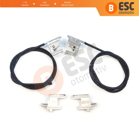 Renault Clio MK2 1998-2012 için Sağ Sol Elektrikli Sunroof Kızak Halat ve Metal Ayak Seti