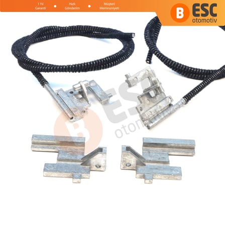 Renault Clio MK2 1998-2012 için Sağ Sol Elektrikli Sunroof Kızak Halat ve Metal Ayak Seti