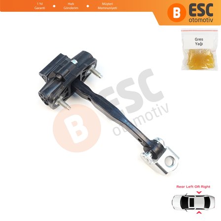 Ford Ranger MK3 TKE P375 PX 2N 2G 2P 2011-2023 Avrupa 5339618 İçin Arka Sağ veya Sol Kapı Gergisi