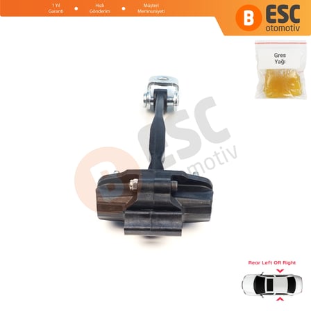 Ford Ranger MK3 TKE P375 PX 2N 2G 2P 2011-2023 Avrupa 5339618 İçin Arka Sağ veya Sol Kapı Gergisi