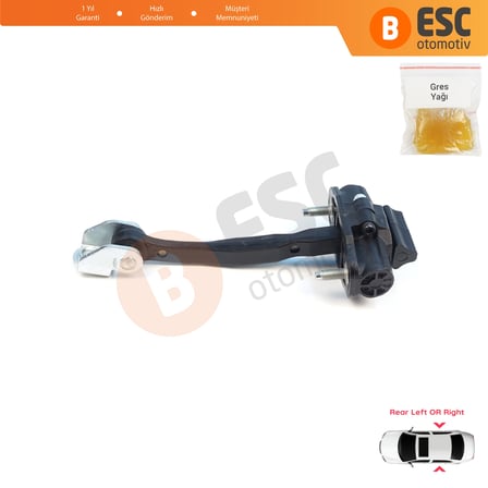 Ford Ranger MK3 TKE P375 PX 2N 2G 2P 2011-2023 Avrupa 5339618 İçin Arka Sağ veya Sol Kapı Gergisi