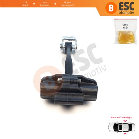 Volvo V40 525 Cross Country 526 2012–2019 31298427 İçin Arka Sağ veya Sol Kapı Gergisi