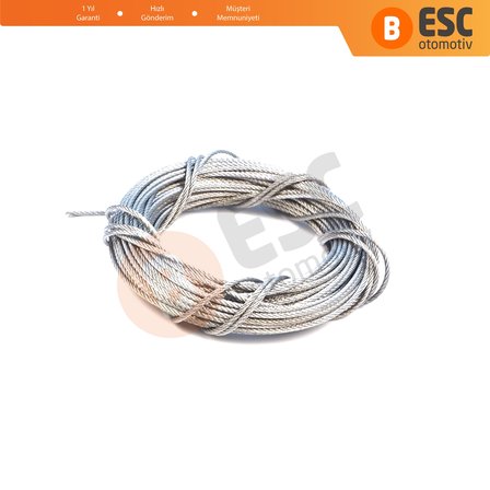 Araç Cam Kriko Tamiri için 7x7 Çelik Tel Halat Tamir Kablosu Çap: 1.7 mm Uzunluk: 10 metre