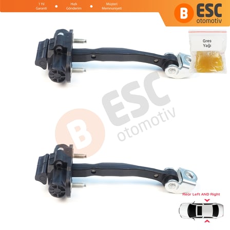 Ford Ranger MK3 TKE P375 PX 2N 2G 2P 2011-2023 Avrupa 5339618 İçin 2 Adet Arka Kapı Gergisi